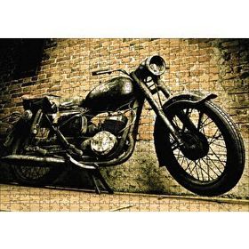 Cakapuzzle Geçmişten Motorsiklet 120 Parça Ahşap Puzzle