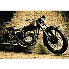 Cakapuzzle Geçmişten Motorsiklet Mdf 120 Parça Puzzle
