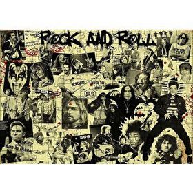Cakapuzzle Geçmişten Rock Yıldızları 120 Parça Ahşap Puzzle