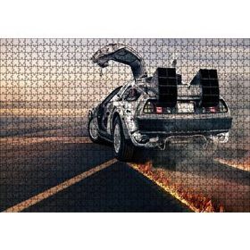 Cakapuzzle Geleceğe Dönüş Delorean'ın Dönüşü 1000 Parça Yapboz Mdf Puzzle