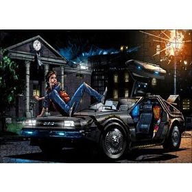Cakapuzzle Geleceğe Dönüş Marty İllüstrasyon Görseli 120 Parça Ahşap Puzzle