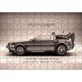 Cakapuzzle Geleceğe Dönüş Otomobili Mdf 120 Parça Puzzle