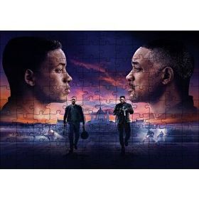Cakapuzzle Gemini Man Will Smith Two Faces 120 Parça Ahşap Puzzle