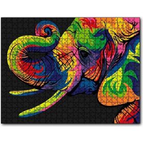Cakapuzzle Genç Fil Dijital Mozaik 500 Parça Puzzle