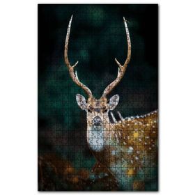 Cakapuzzle Geyik Boynuzlarının Simetrisi Ahşap 1000 Parça Puzzle