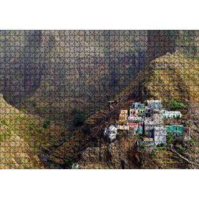 Cakapuzzle Gine Bissau Dağ Köyü Mdf 1000 Parça Puzzle