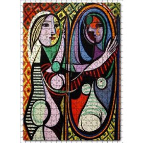 Cakapuzzle Girl Before A Mirror 1932 by Pablo Picasso 120 Parça Ahşap Puzzle