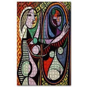 Cakapuzzle Girl Before A Mirror 1932 by Pablo Picasso 120 Parça Ahşap Puzzle