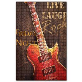 Cakapuzzle Gitar Söyleşi İlanı Afişi Görseli Ahşap 255 Parça Puzzle