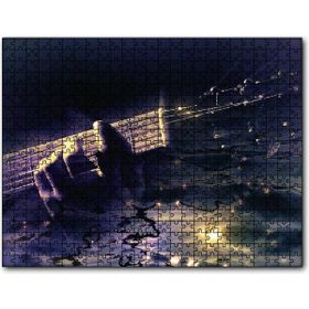 Cakapuzzle Gitar Su Işık Yansımaları Fantastik 500 Parça Puzzle