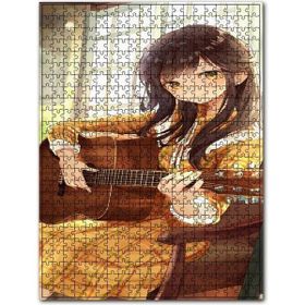 Cakapuzzle Gitarlı Kız Animasyon Ahşap 255 Parça Puzzle