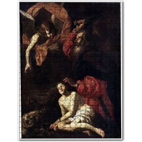Cakapuzzle Giuseppe Maria Crespi Ibrahim'in Kurban Edilmesi 255 Parça Yapboz Mdf Puzzle