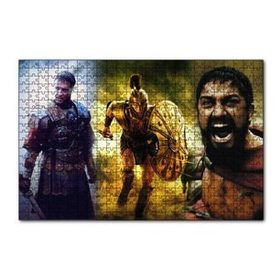Cakapuzzle Gladyatör Troy ve 300 Spartalı Kompozisyon 120 Parça Ahşap Puzzle