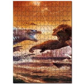 Cakapuzzle Godzilla Kong Kral Kong Görsel Mdf 120 Parça Puzzle
