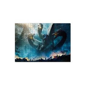 Cakapuzzle Godzilla Kral Ghidorah Son Savaş 120 Parça Ahşap Puzzle
