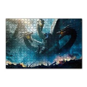 Cakapuzzle Godzilla Kral Ghidorah Son Savaş 120 Parça Ahşap Puzzle