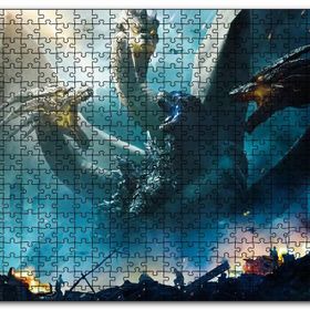 Cakapuzzle Godzilla Kral Ghidorah Son Savaş Mdf 120 Parça Puzzle