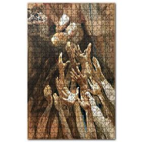 Cakapuzzle Göğe Uzanan Eller Ahşap 500 Parça Puzzle