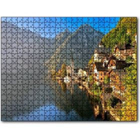 Cakapuzzle Goisern Hallstättersee Avusturya Doğada Evler Mdf 120 Parça Puzzle
