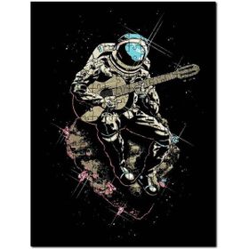 Cakapuzzle Göktaşı Üstünde Gitar Çalaın Astronot Mdf 500 Parça Puzzle