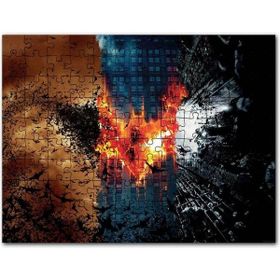 Cakapuzzle Göktelenler Batman Kara Şövalye Yarasa Sembolü Mdf 1000 Parça Puzzle