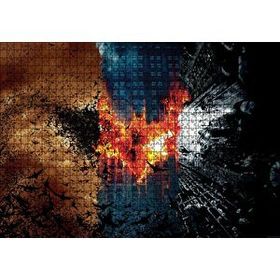 Cakapuzzle Göktelenler Batman Kara Şövalye Yarasa Sembolü Mdf 1000 Parça Puzzle