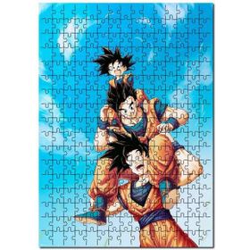 Cakapuzzle Goku Gohan Y Goten Görseli Mdf 1000 Parça Puzzle