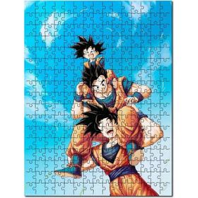 Cakapuzzle Goku Gohan Y Goten Görseli Mdf 1000 Parça Puzzle