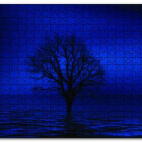 Cakapuzzle Göl İçinde Kury Ağaç Ahşap 1000 Parça Puzzle