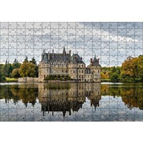Cakapuzzle Göl Kıyısındaki Görkemli Şato 120 Parça Ahşap Puzzle