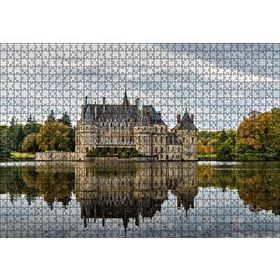 Cakapuzzle Göl Kıyısındaki Görkemli Şato 120 Parça Ahşap Puzzle