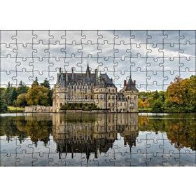 Cakapuzzle Göl Kıyısındaki Görkemli Şato Mdf 120 Parça Puzzle