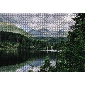 Cakapuzzle Göl Orman Dağ 120 Parça Ahşap Puzzle