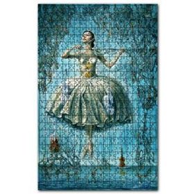 Cakapuzzle Göl Üzerinde Keman Çalan Balerin 120 Parça Ahşap Puzzle