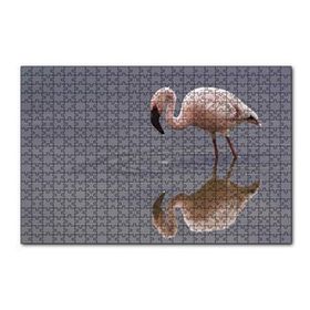 Cakapuzzle Gölde Avlanan Flamingo 120 Parça Ahşap Puzzle