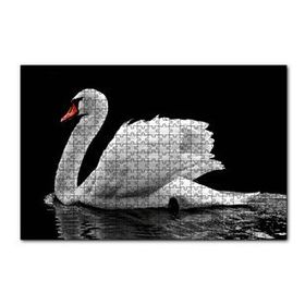 Cakapuzzle Göldeki Beyaz Kuğu 120 Parça Ahşap Puzzle