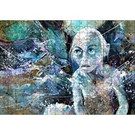 Cakapuzzle Gollum Suluboya Duvar Boyama 120 Parça Ahşap Puzzle