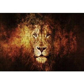 Cakapuzzle Görkemli Erkek Aslan 120 Parça Ahşap Puzzle