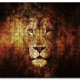 Cakapuzzle Görkemli Erkek Aslan Mdf 255 Parça Puzzle