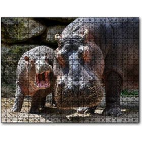 Cakapuzzle Görkemli Suaygırı ve Yavrusu Mdf 255 Parça Puzzle