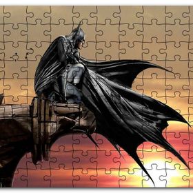Cakapuzzle Gotham Şövalyesi Batman ve Günbatımı Mdf 500 Parça Puzzle