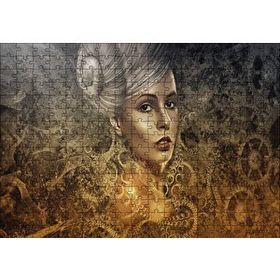 Cakapuzzle Gotik Steampunk Portre Kadın Genç Ahşap 255 Parça Puzzle