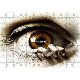 Cakapuzzle Göz ve Kenarındaki Parmaklar 120 Parça Ahşap Puzzle