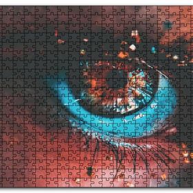 Cakapuzzle Göz ve Kirpikler Yakın Plan Mdf 255 Parça Puzzle