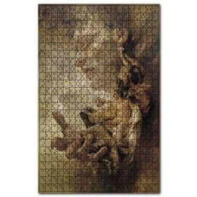 Cakapuzzle Gözleri Kapalı Adam ve Avucunda İnsanlar Ahşap 1000 Parça Puzzle