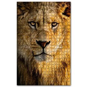 Cakapuzzle Gözlerinin İçine Bakan Erkek Aslan Ahşap 1000 Parça Puzzle