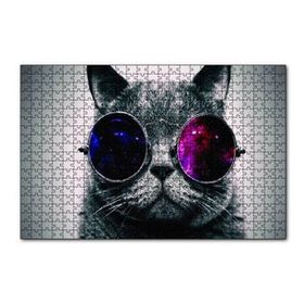 Cakapuzzle Gözlüklü Kedi 120 Parça Ahşap Puzzle