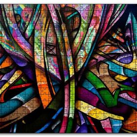 Cakapuzzle Graffiti İçiçe Renkli Harfler Mdf 1000 Parça Puzzle