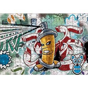 Cakapuzzle Graffiti Sokak Boyama Sanatı Sprey 120 Parça Ahşap Puzzle