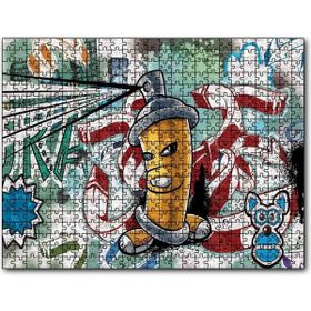 Cakapuzzle Graffiti Sokak Boyama Sanatı Sprey 500 Parça Puzzle